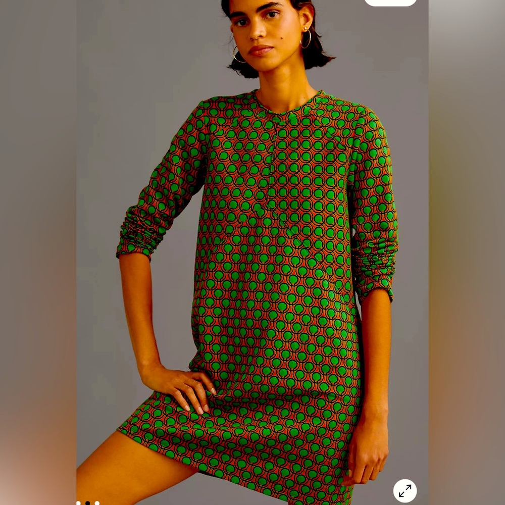 Maeve Jacquard Shift Mini Dress